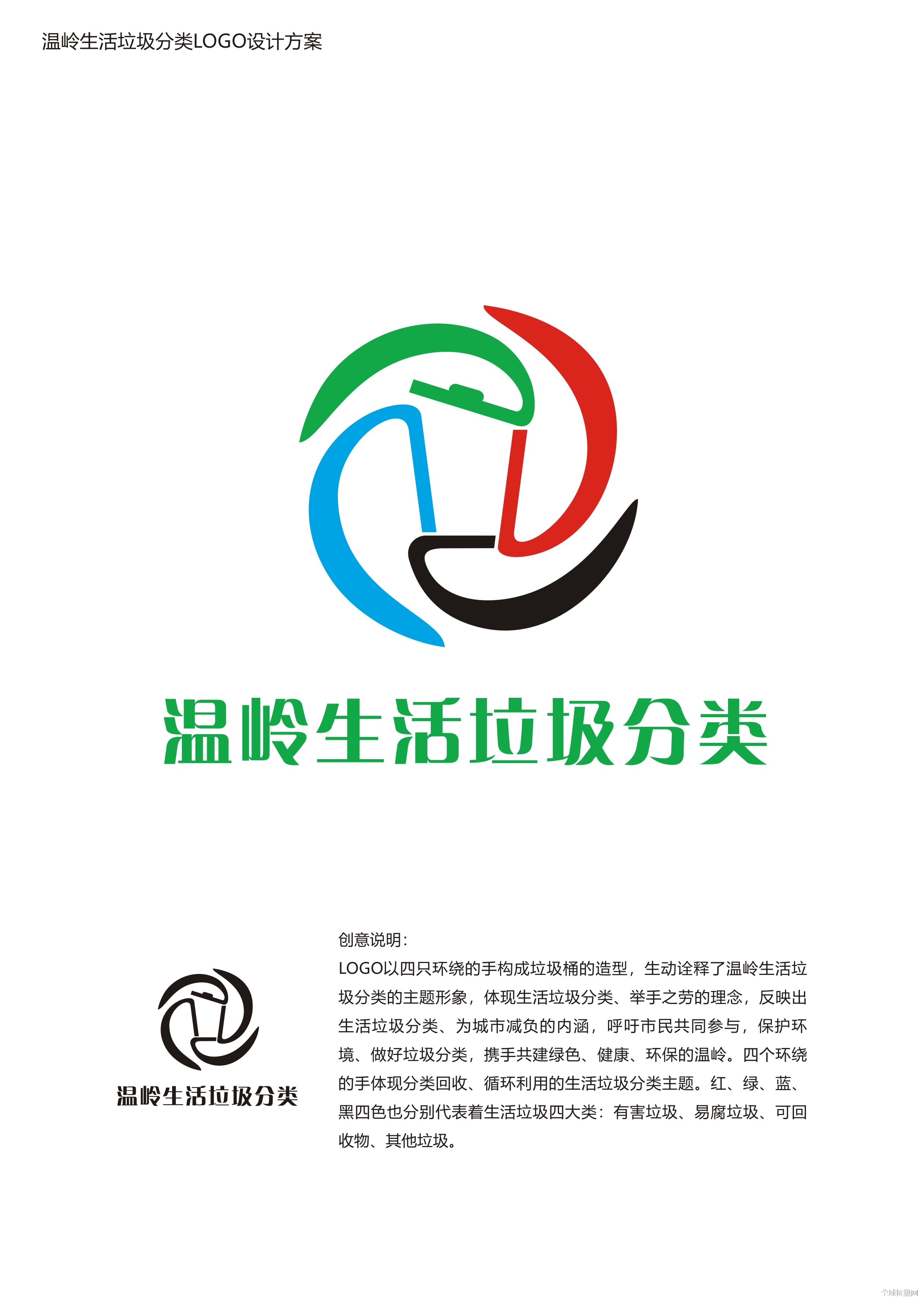 温岭市生活垃圾分类logo设计征集大赛结果揭晓 中国征集网 征集网