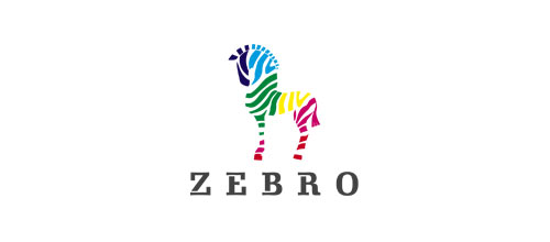 以斑马为元素的标识logo设计欣赏