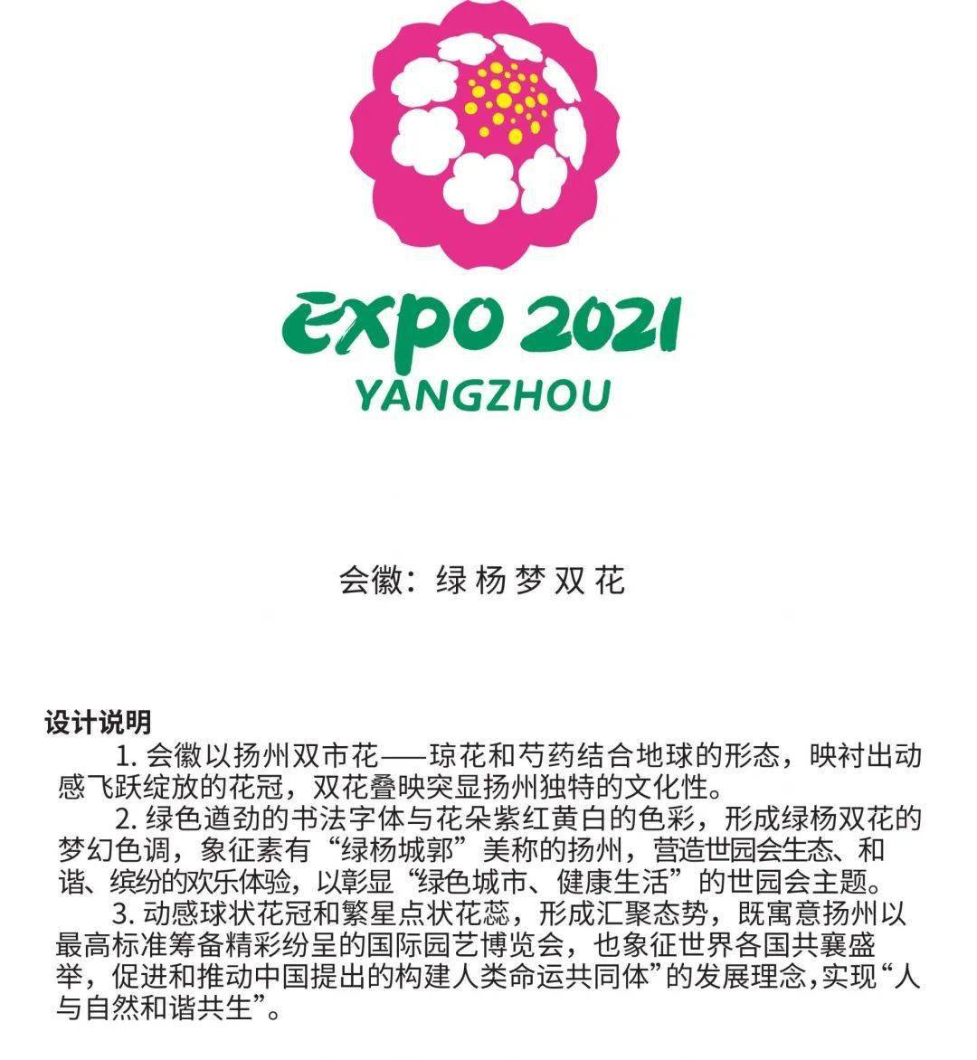 2021扬州世园会会徽,吉祥物征集公布!