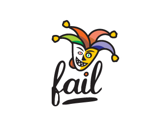 小丑为元素的logo设计
