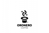 国外ORONERO咖啡馆logo标志设计