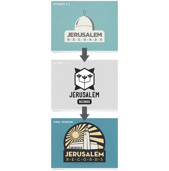Jerusalem Records Retro Logo