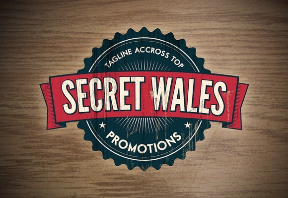 Retro Logo Secret Wales Promotions