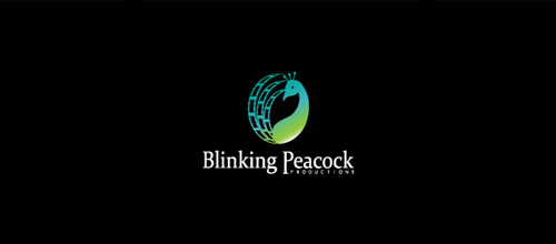 Blinking Peacock Productions logo