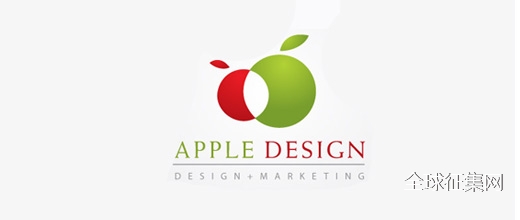 Abstract apple logo