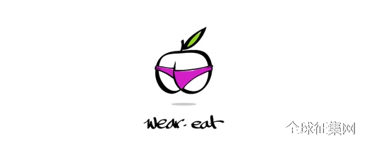 Panty underwear apple logo