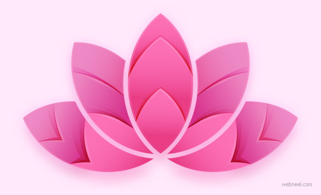 lotus flower logo design