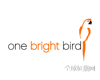 标志设计元素运用实例：鹦鹉