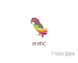标志设计元素运用实例：鹦鹉