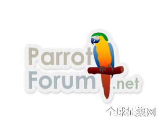标志设计元素运用实例：鹦鹉