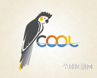 标志设计元素运用实例：鹦鹉
