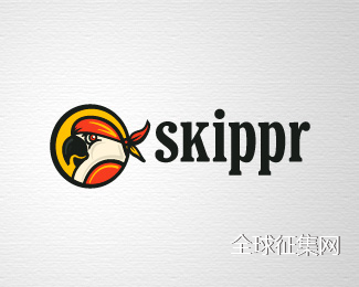 标志设计元素运用实例：鹦鹉