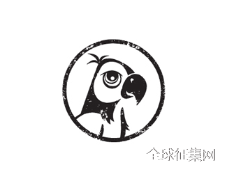 标志设计元素运用实例：鹦鹉