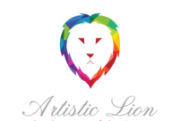 艺术狮子logo标志设计