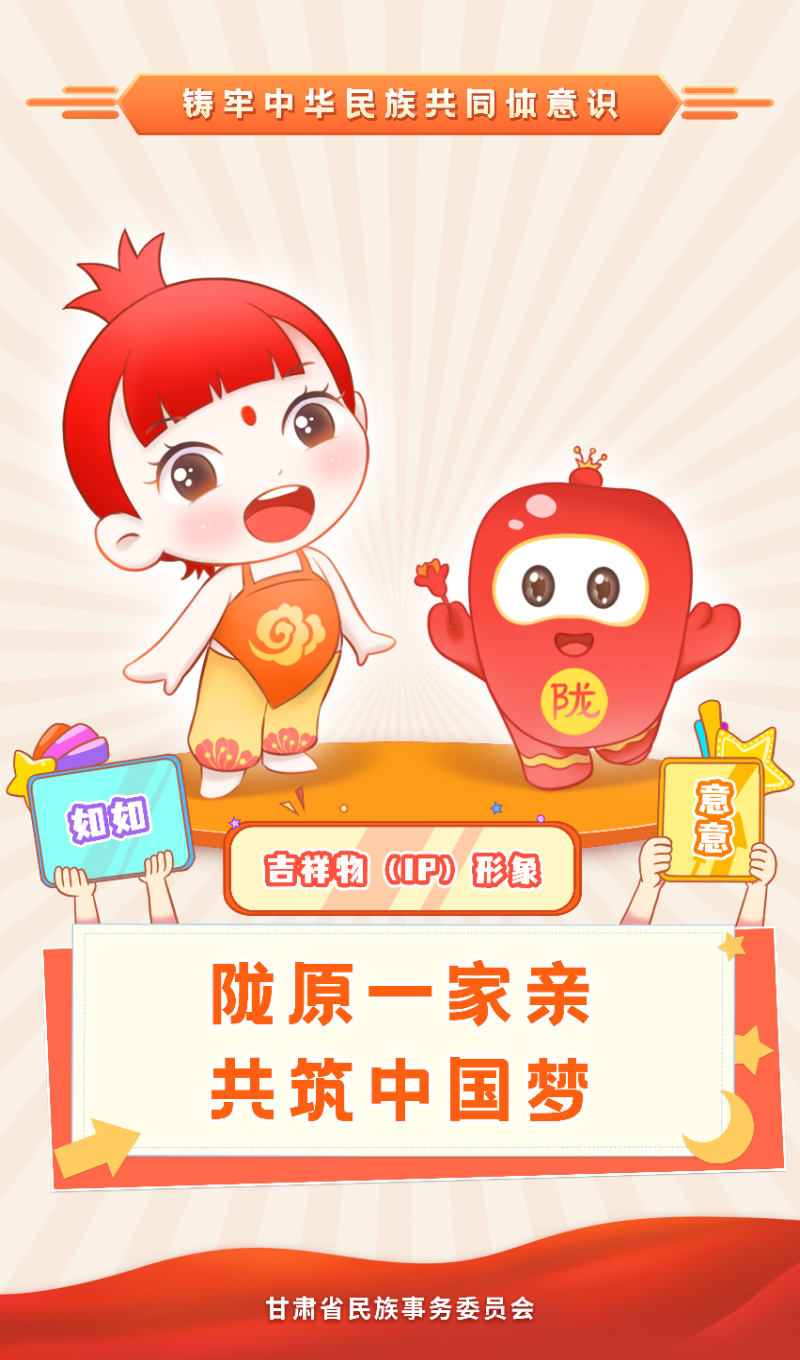 甘肃省发布铸牢中华民族共同体意识宣传教育标识和吉祥物形象 甘肃省发布铸牢中华民族共同体意识宣传教育标识和吉祥物形象.1图片