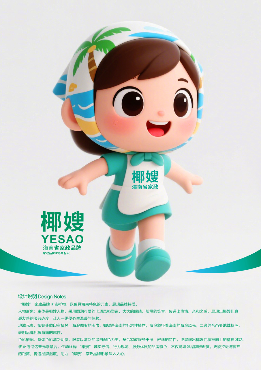 “椰嫂”家政品牌IP形象标识设计征集结果公示 “椰嫂”家政品牌IP形象标识设计征集结果公示.1图片
