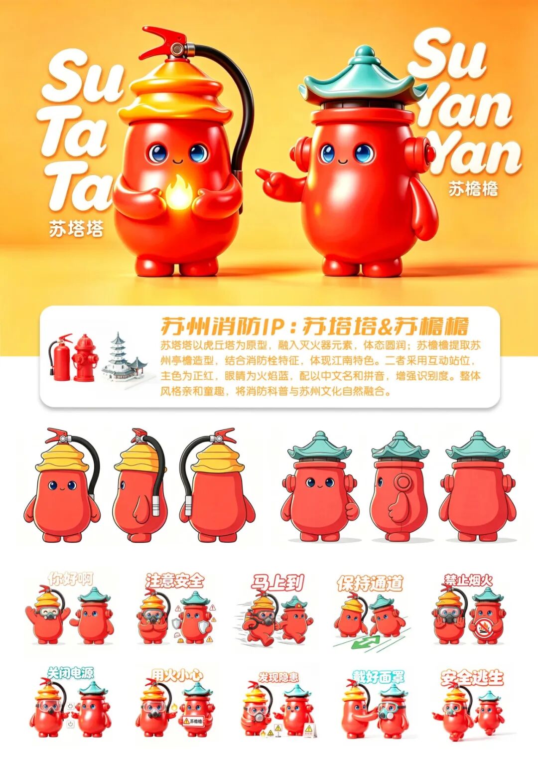 “人保杯”苏州消防IP形象创意设计大赛投票.8图片